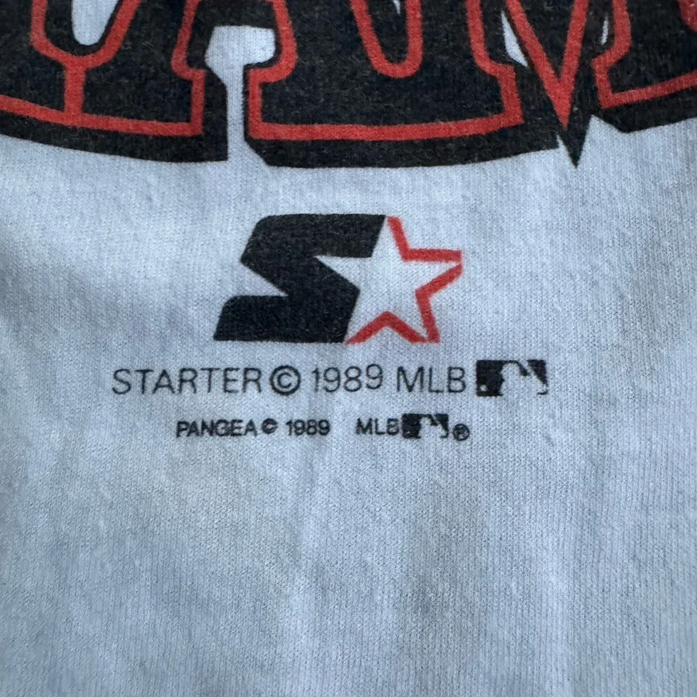 Vintage 80s San Francisco Giants NLCS Champs Tee Shirt Starter 1989 XL MLB